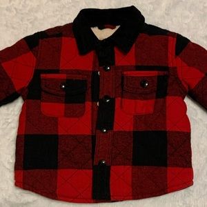 NWOT BabyGap Flannel Sherpa Lined Jacket
